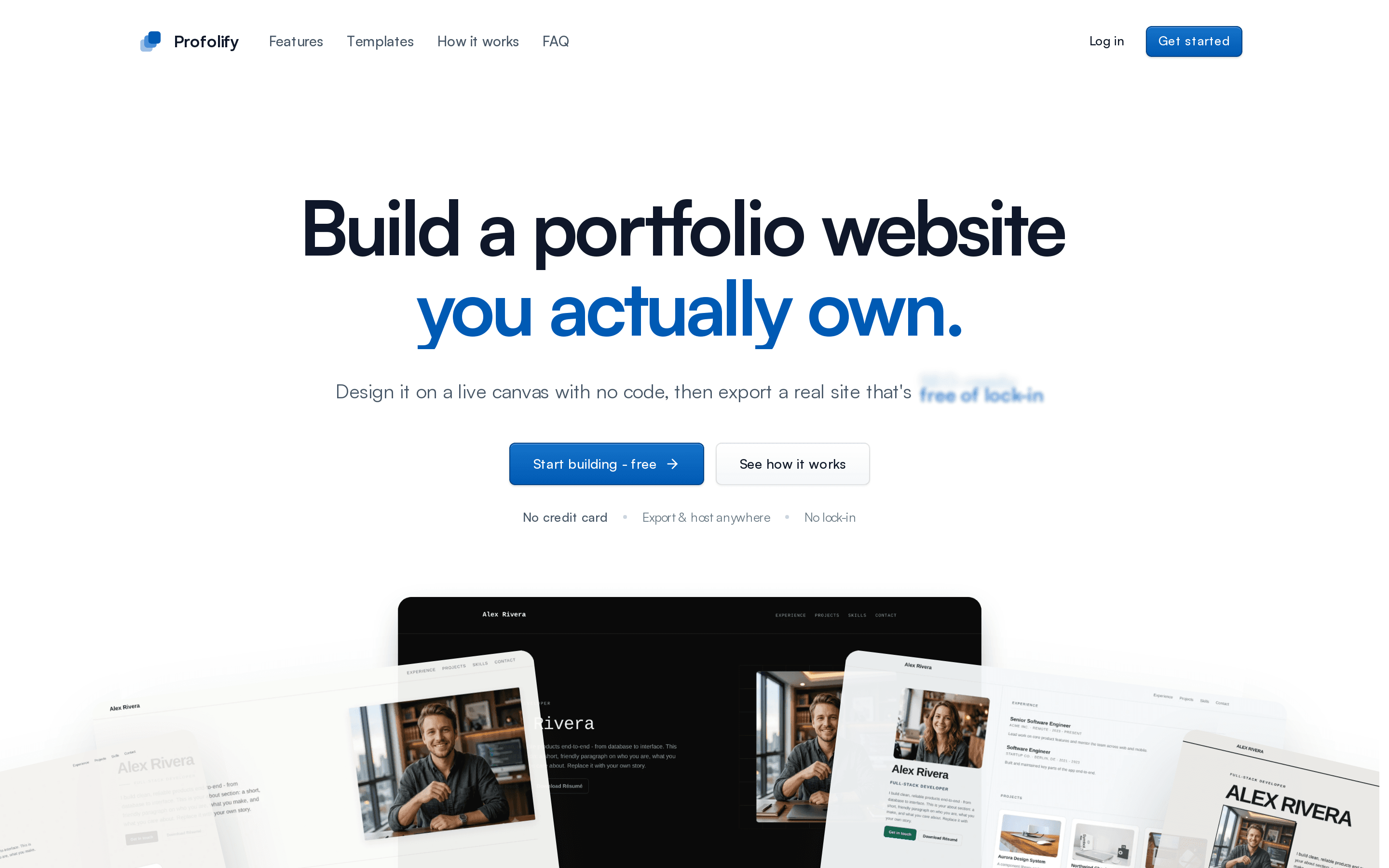 Profolify interface